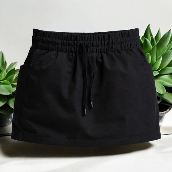 Athleta Black Skort XS Stretch Athletic Activewear With Built-In Shorts - Picture 1 of 9